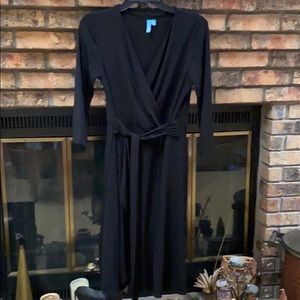 B-Slim EUC black wrap dress Small
